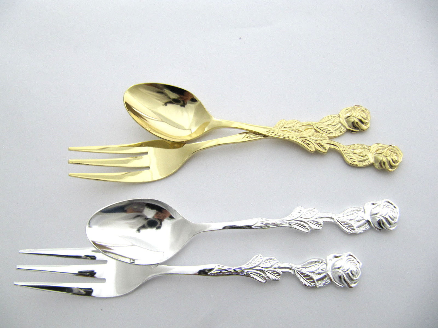 【日本製】玫瑰咖啡匙勺 Rose Coffe Spoon Gold Plated